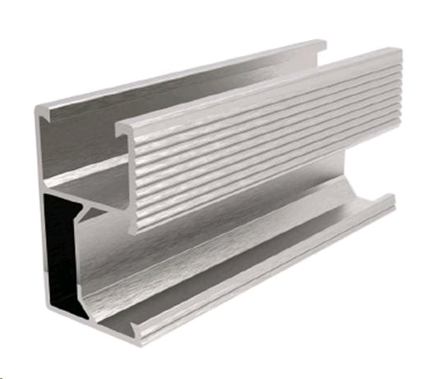 Montageschiene silber, 4 Stück