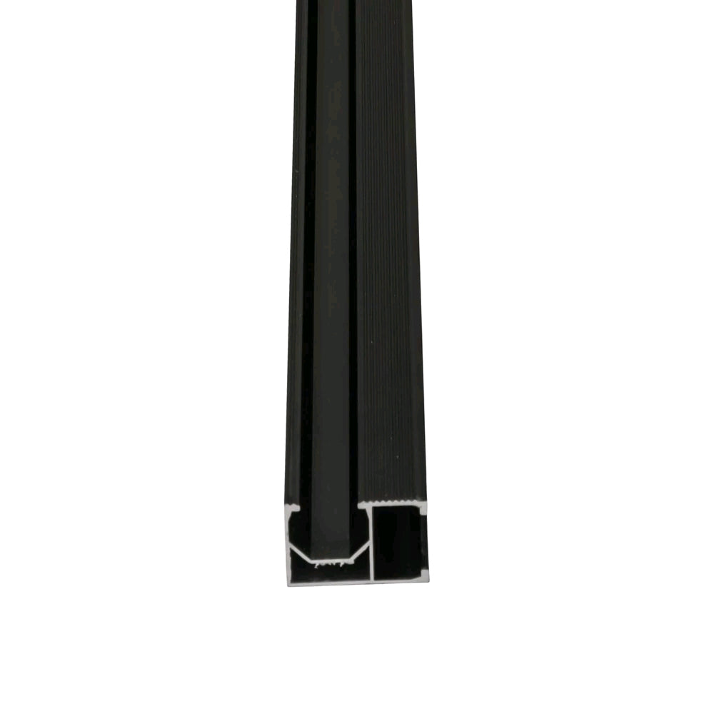 Montageschiene schwarz 2000 mm, 4 Stück