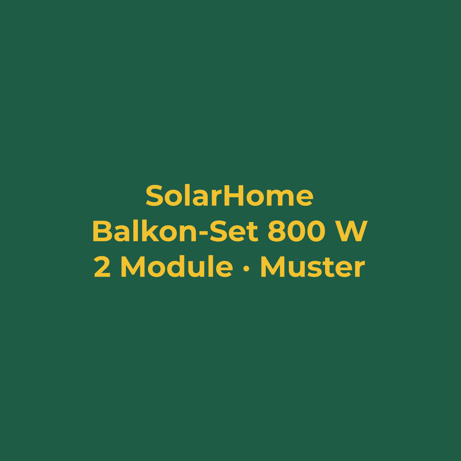 Balkon-Set 800 W mit Speicher (Musterbild)