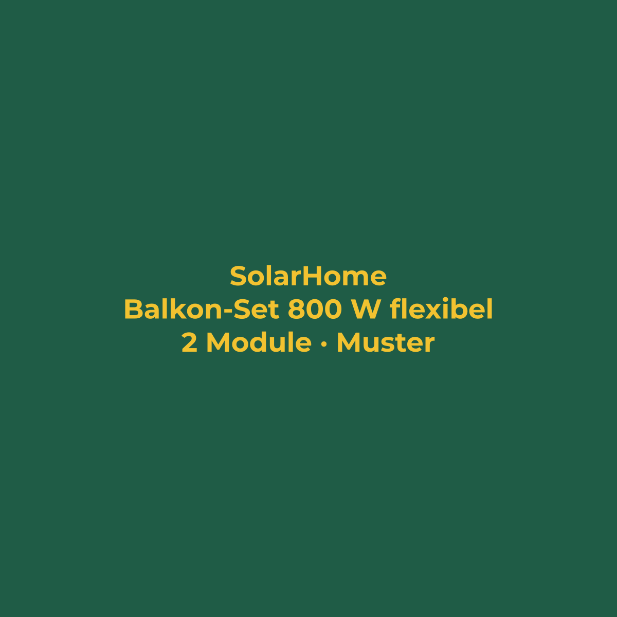 Balkon-Set 800 W flexibel mit Speicher (Musterbild)