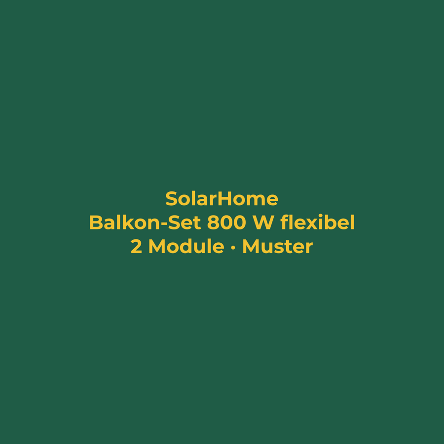 Balkon-Set 800 W flexibel mit Speicher (Musterbild)