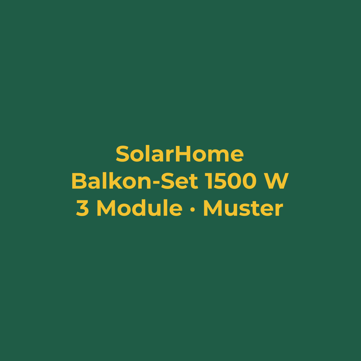 Balkon-Set 1500 W mit Speicher (Musterbild)