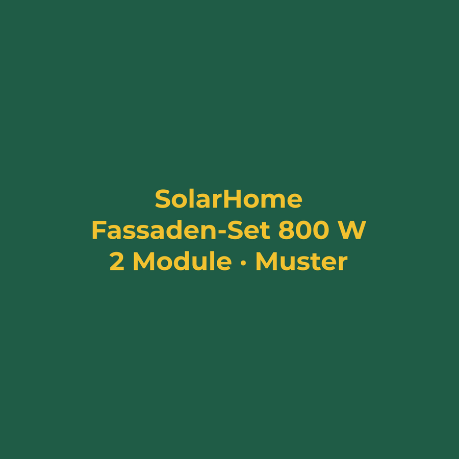 Fassaden-Set 800 W mit Speicher (Musterbild)