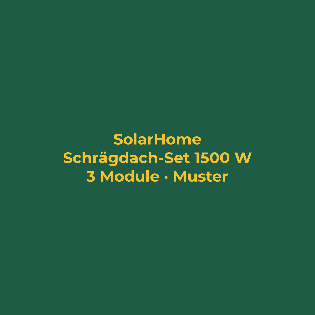 Schrägdach-Set 1500 W mit Speicher (Musterbild)